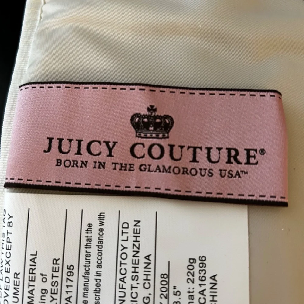 Juicy Couture Baby Brown Velour Diaper Bag Set . NWOT. Authentic & Rare